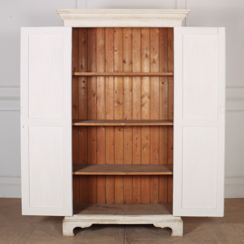 English Painted Linen Cupboard View IX