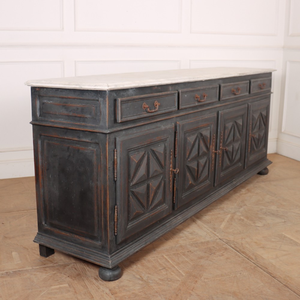 French Painted Oak Enfilade View VIII