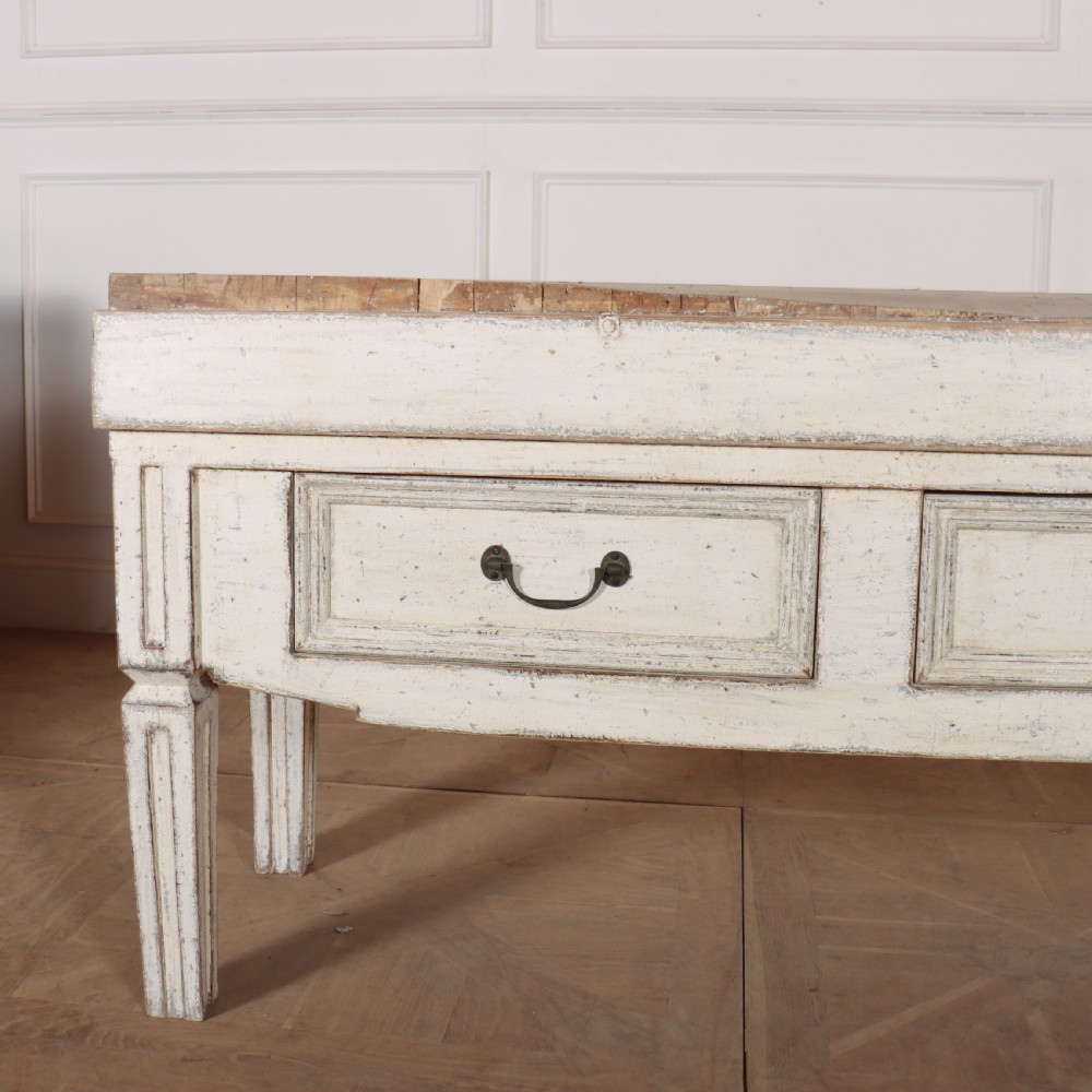 French Painted Butchers Block View II