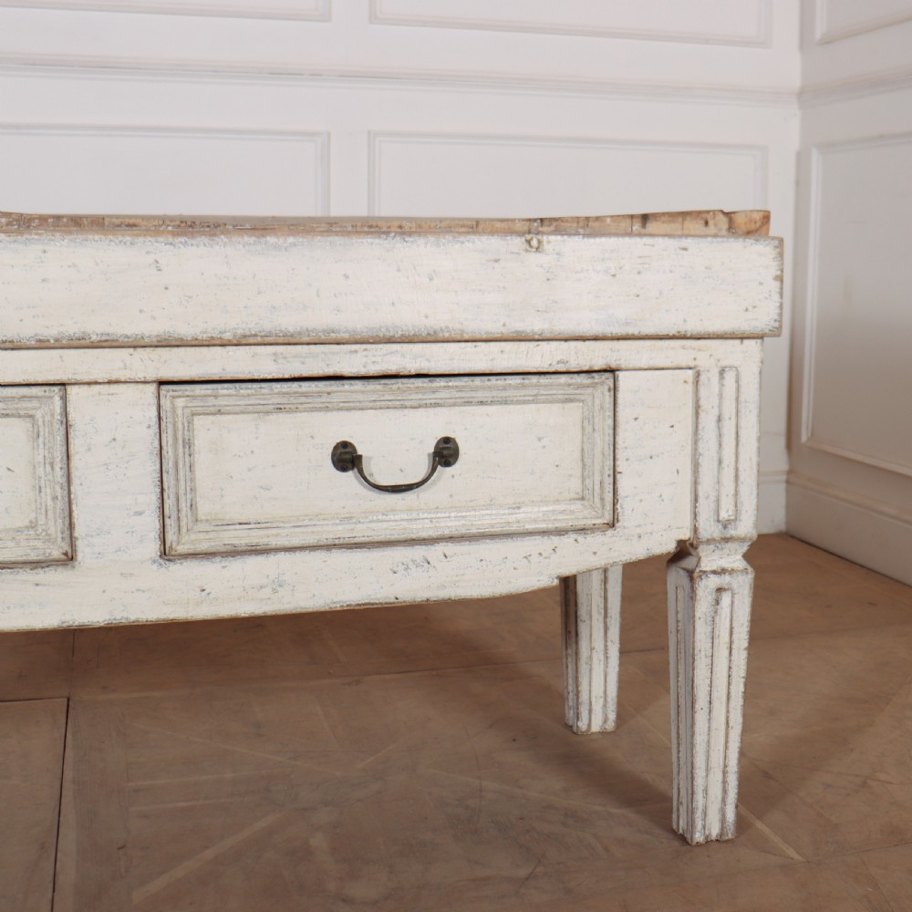 French Painted Butchers Block View IV