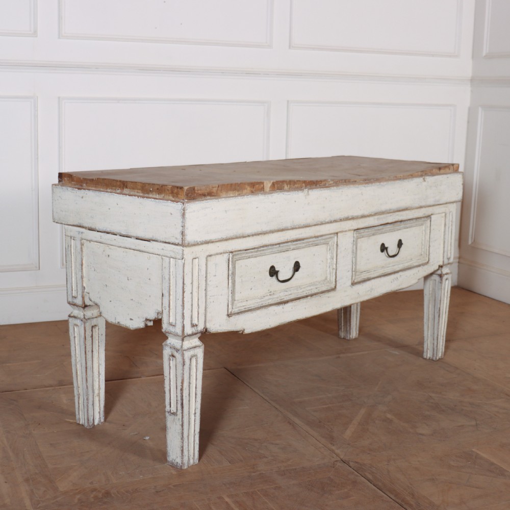 French Painted Butchers Block View V