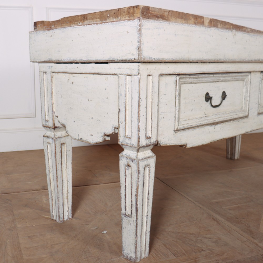 French Painted Butchers Block View VIII