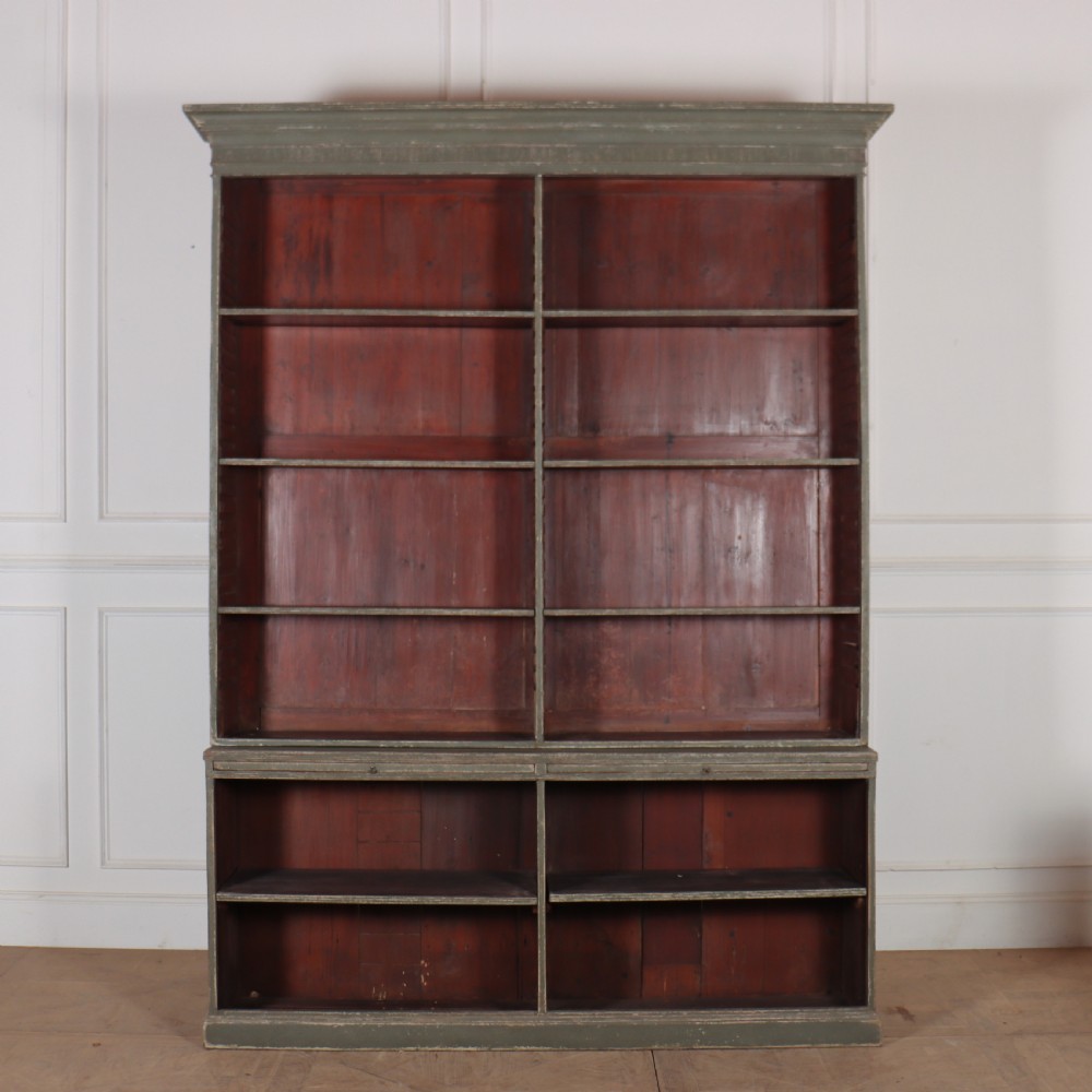 English Painted Library Bookcase