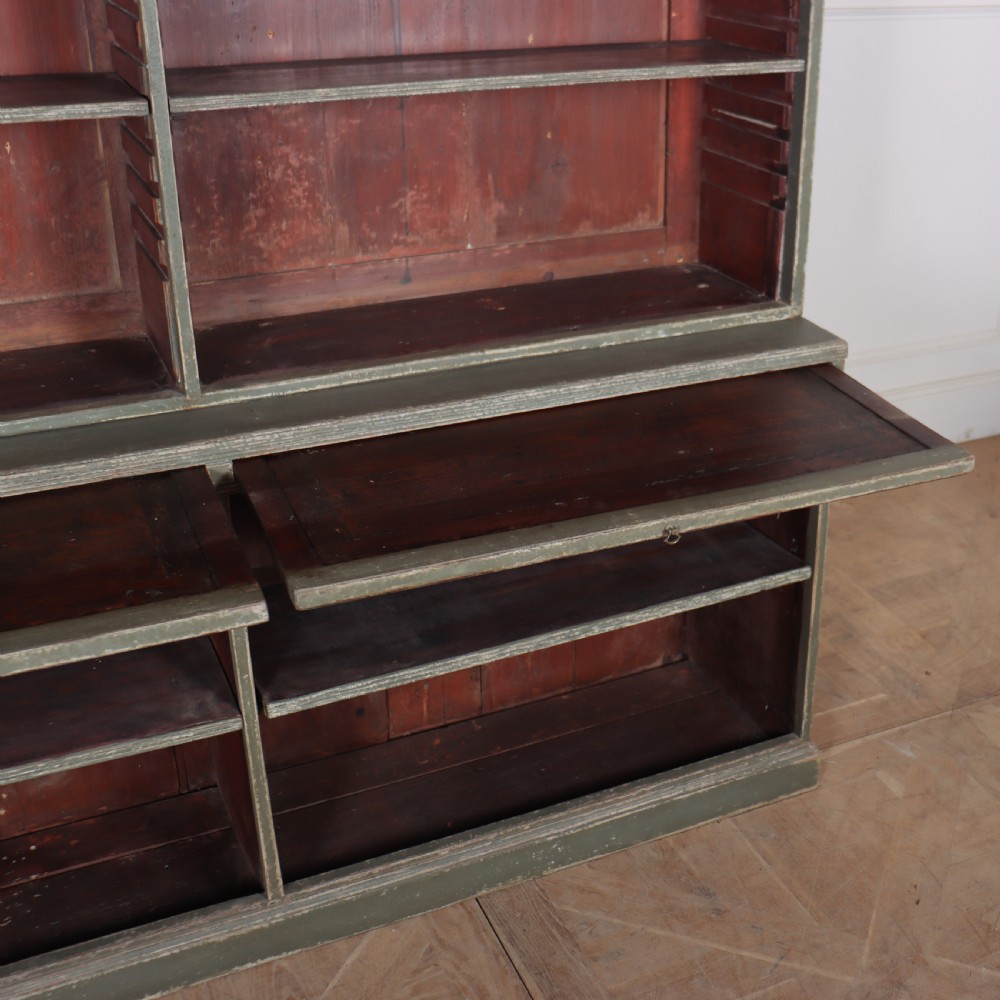 English Painted Library Bookcase View IX