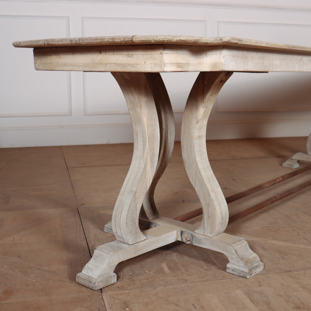 French Bleached Oak Monastery Table View III