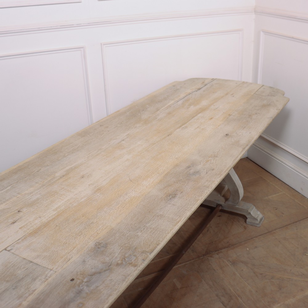 French Bleached Oak Monastery Table View VII