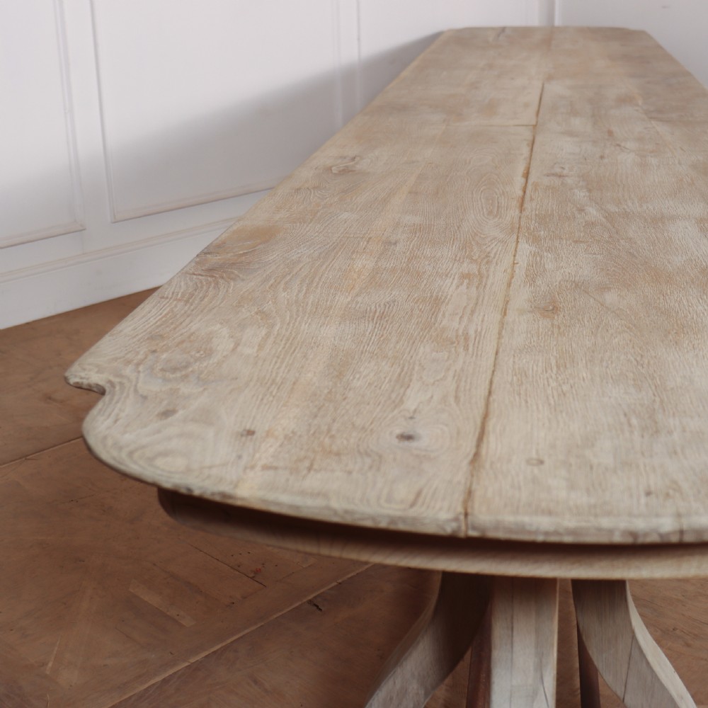 French Bleached Oak Monastery Table View VIII