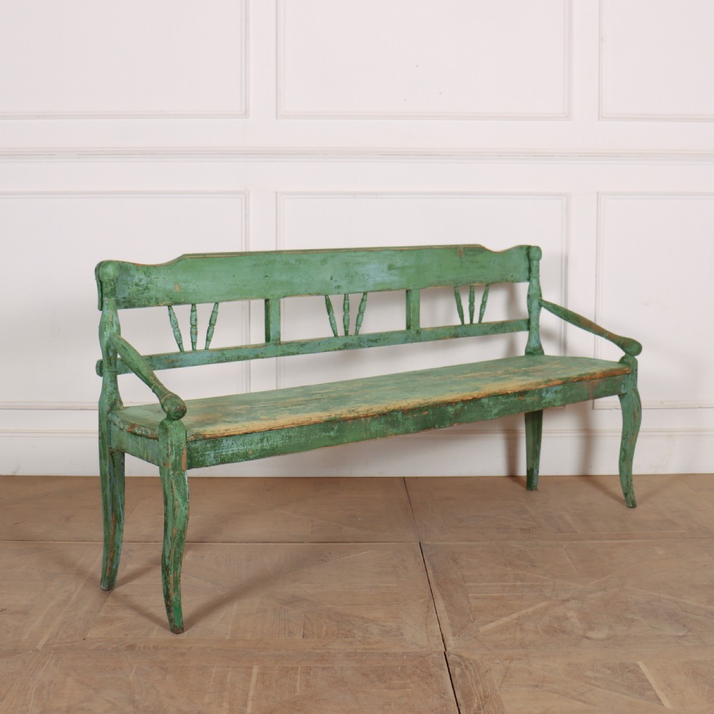 Austrian Original Painted Bench View II