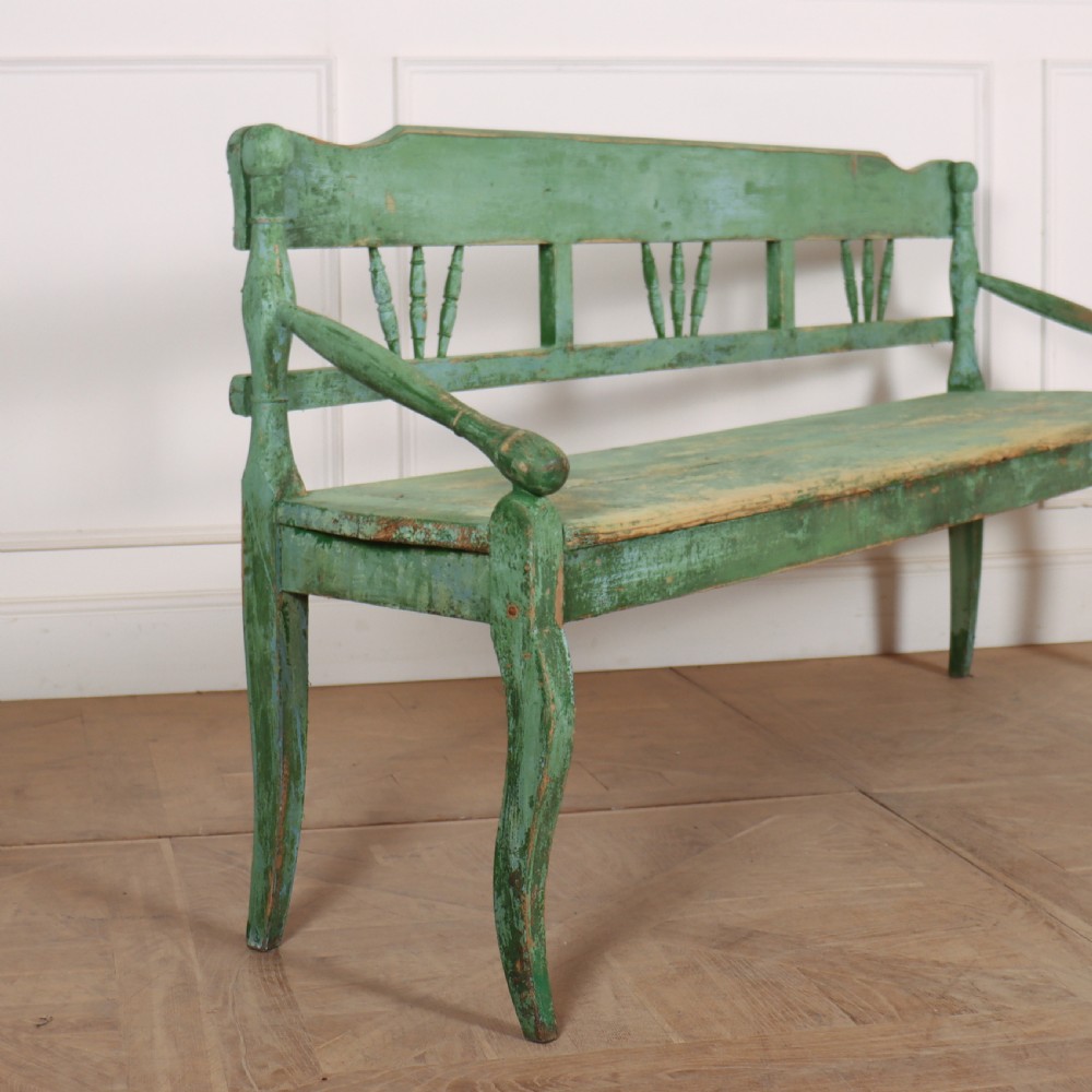 Austrian Original Painted Bench View III