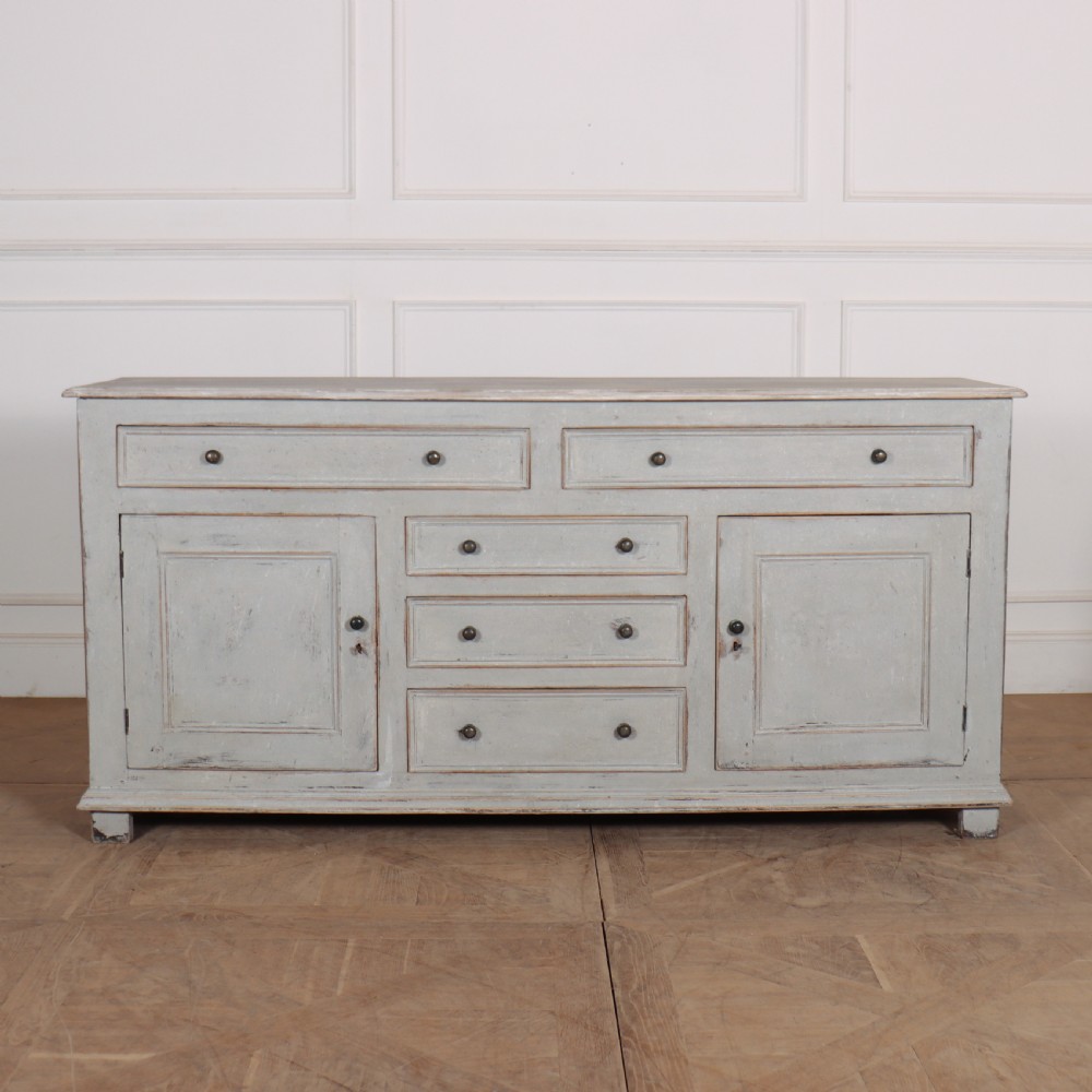 English Painted Oak Dresser Base