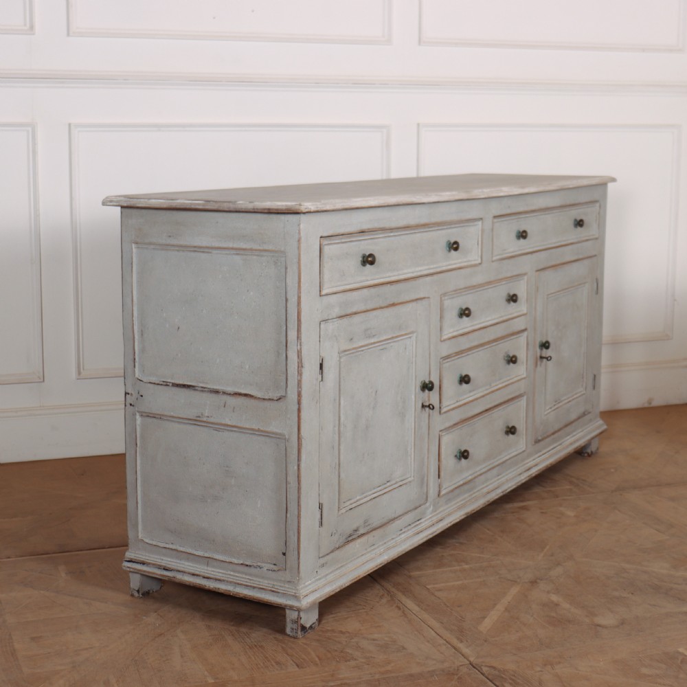 English Painted Oak Dresser Base View VI