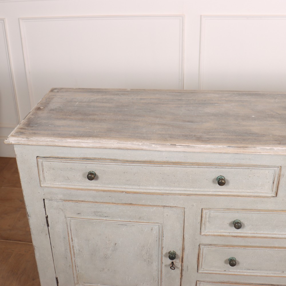 English Painted Oak Dresser Base View VIII