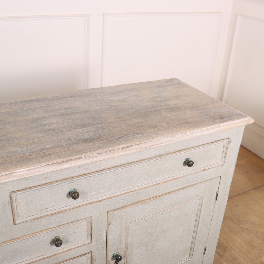 English Painted Oak Dresser Base View IX