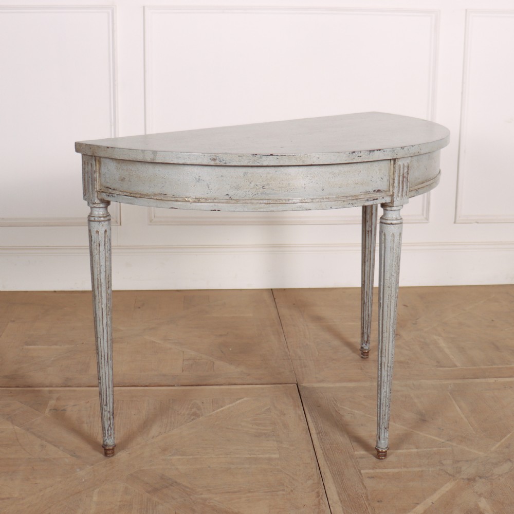 English Painted Console Table View III