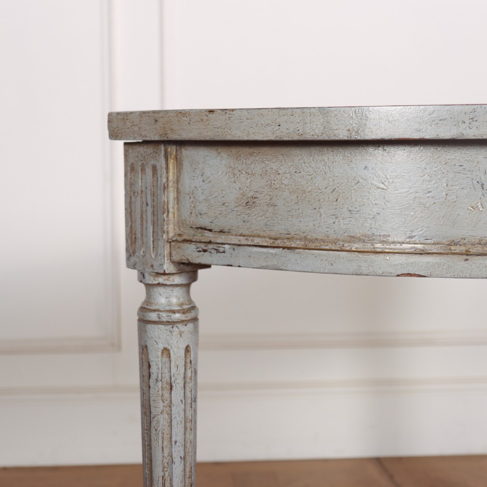English Painted Console Table View V