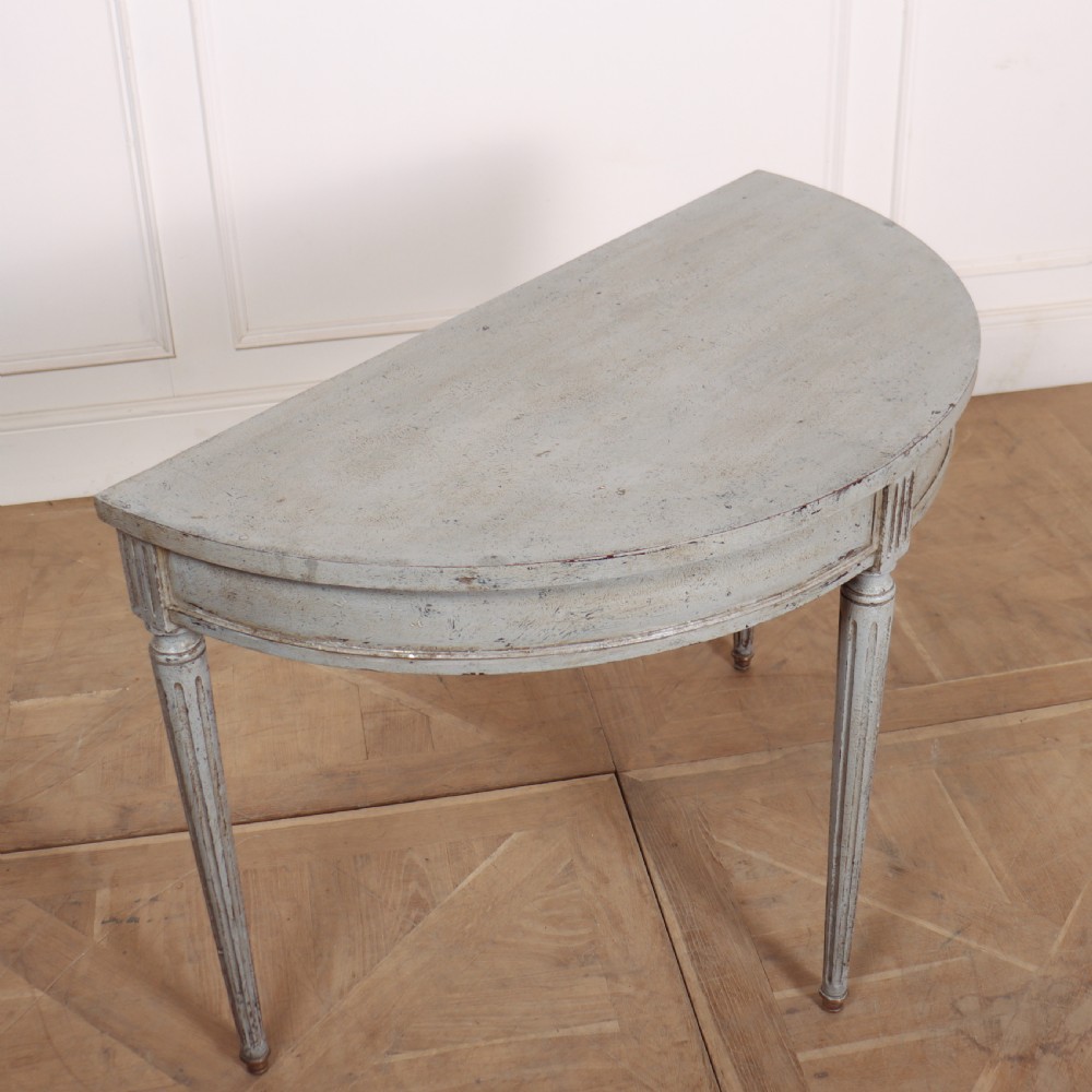English Painted Console Table View VI