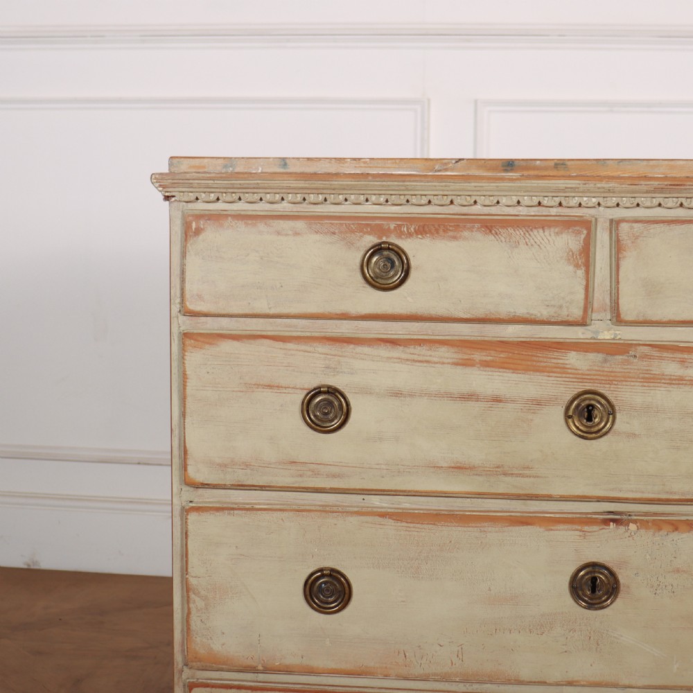 Swedish Painted Pine Commode View IV