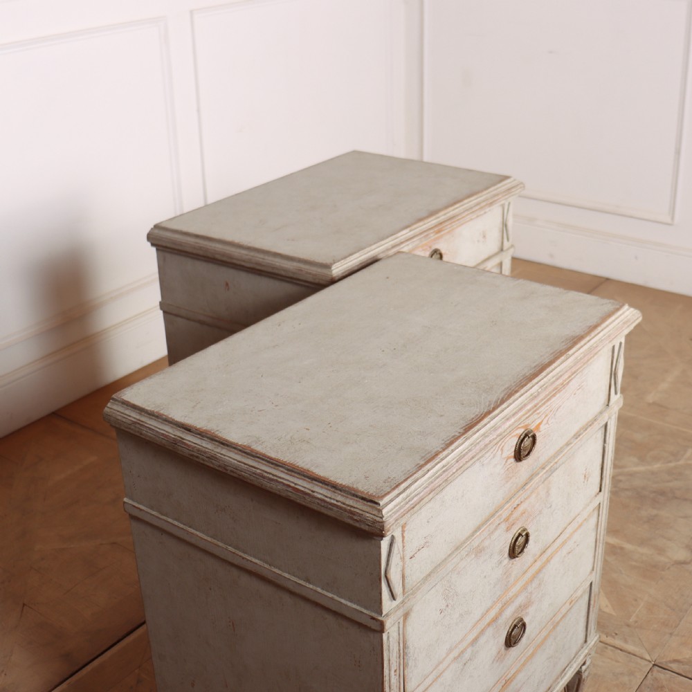Pair of Swedish Painted Commodes View VII