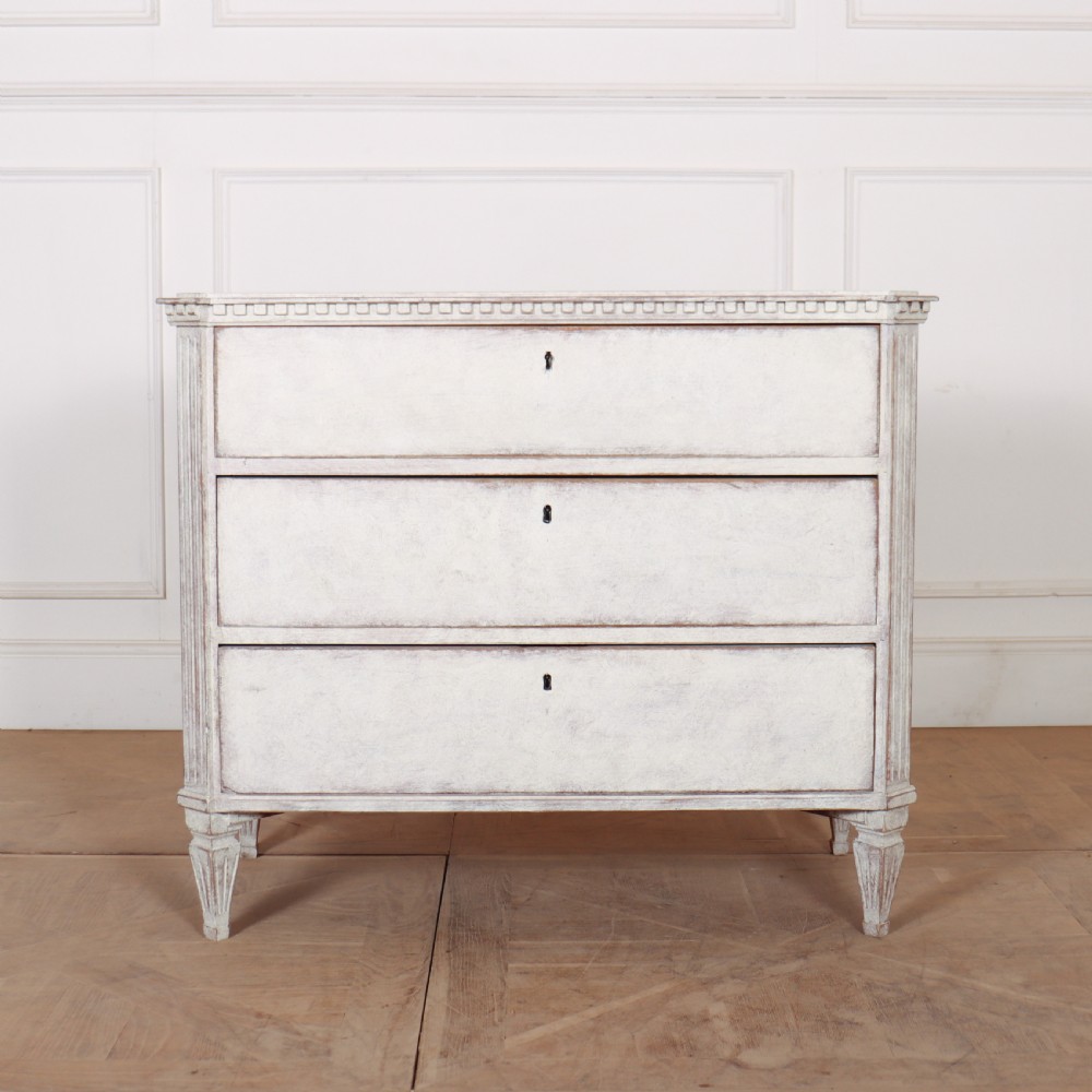 Pair of Swedish Painted Commodes View III