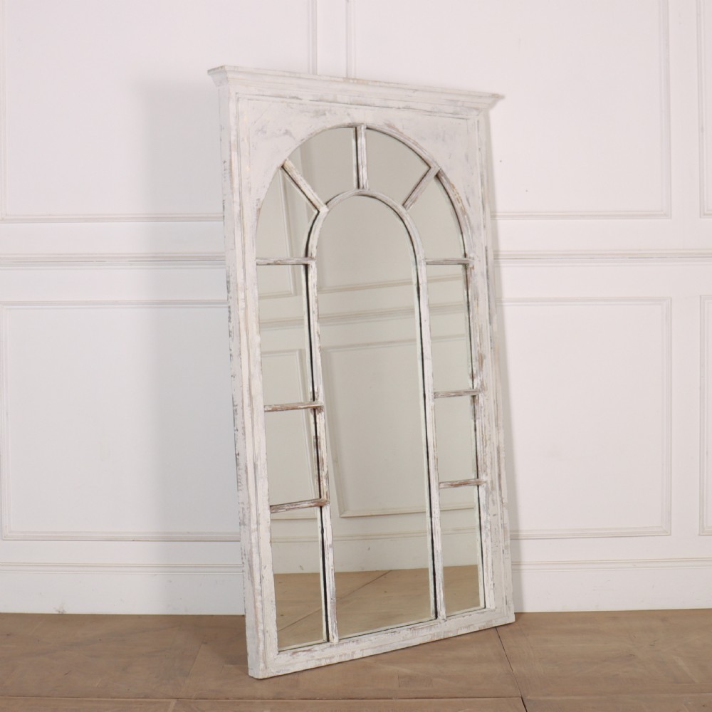 English Painted Window Mirror