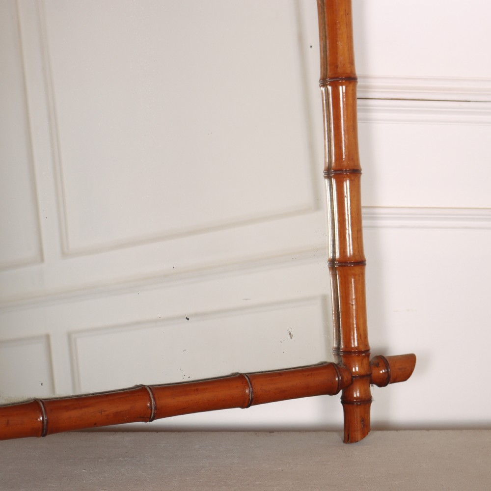 French Faux Bamboo Mirror View V