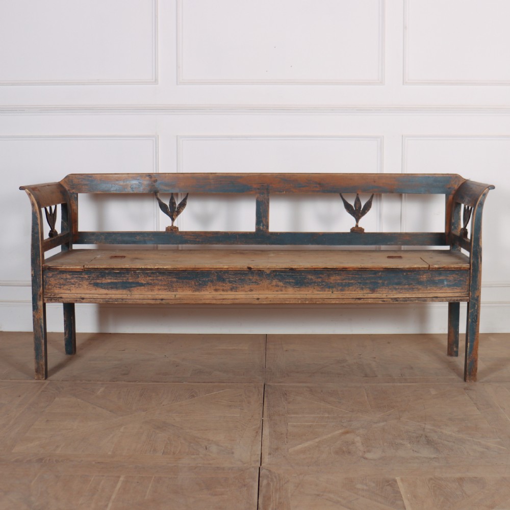 Austrian Original Painted Settle