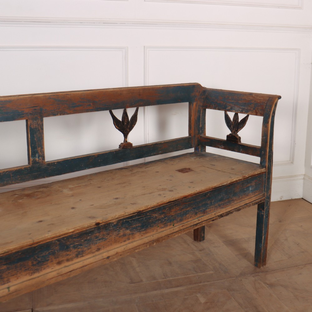 Austrian Original Painted Settle View II