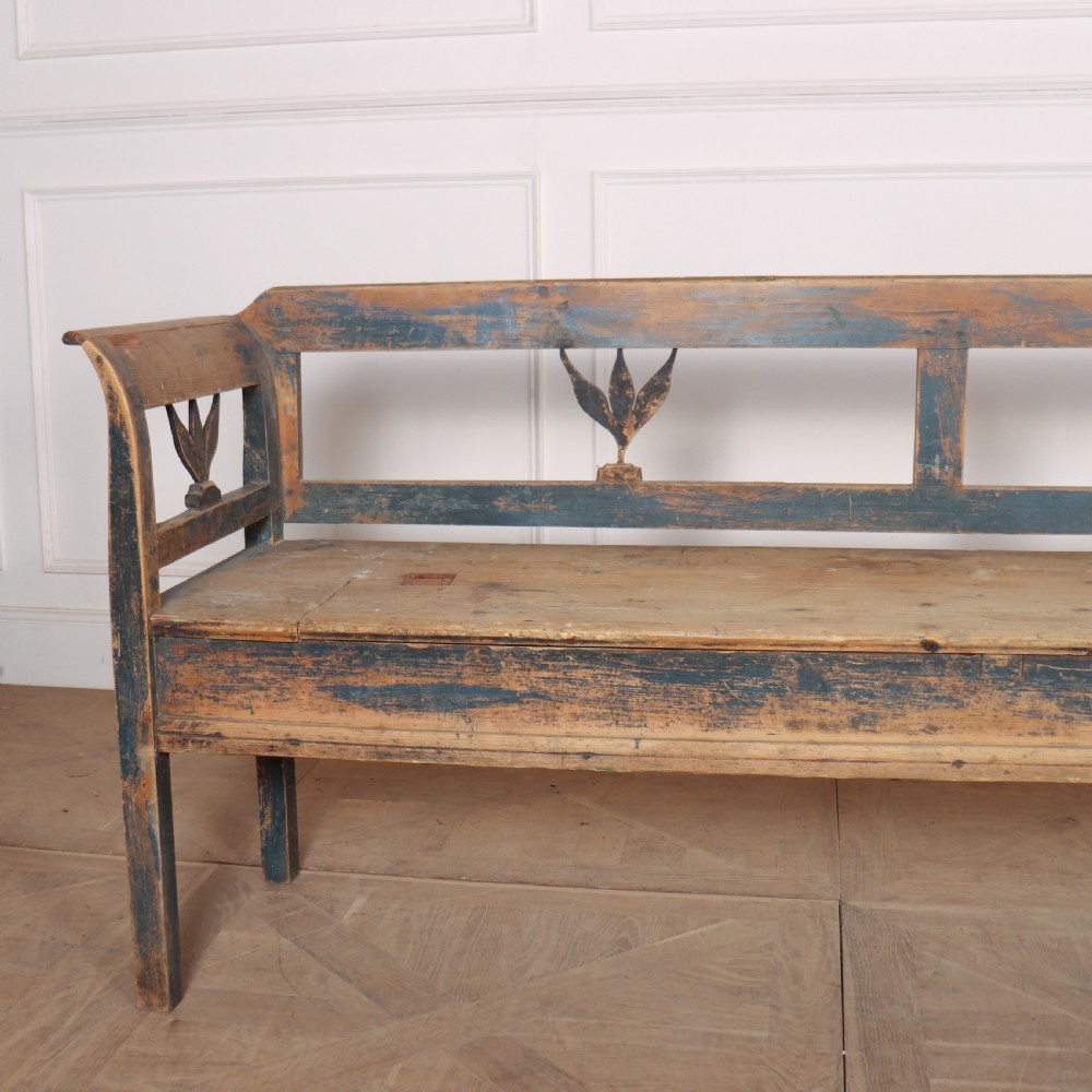 Austrian Original Painted Settle View III