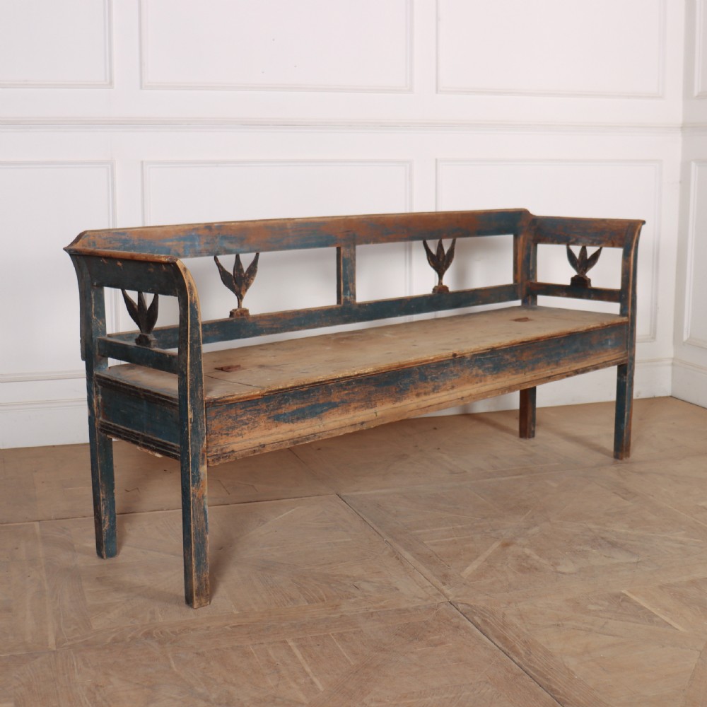 Austrian Original Painted Settle View IV