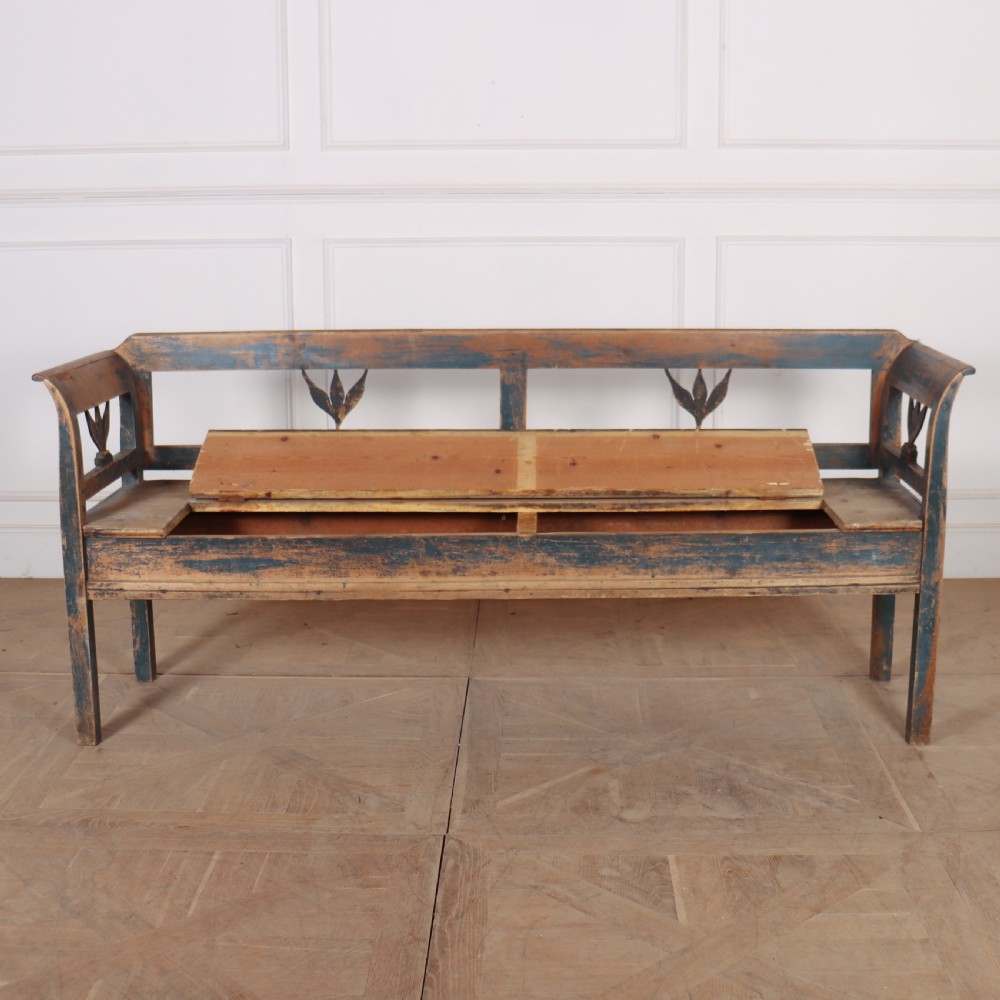 Austrian Original Painted Settle View VI