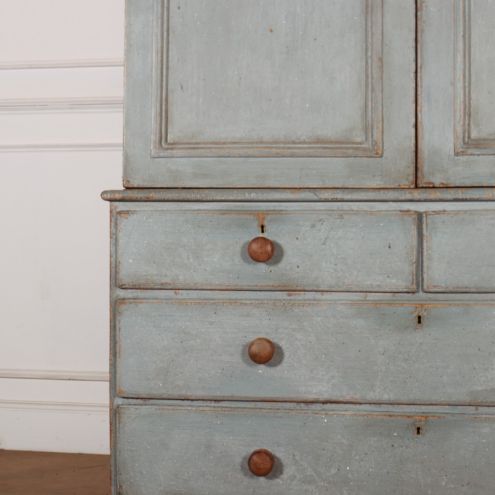Scottish Painted Linen Cupboard View II