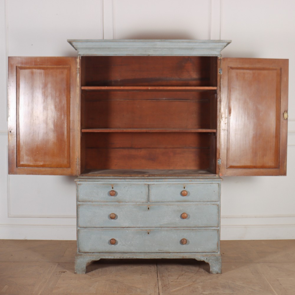 Scottish Painted Linen Cupboard View VIII