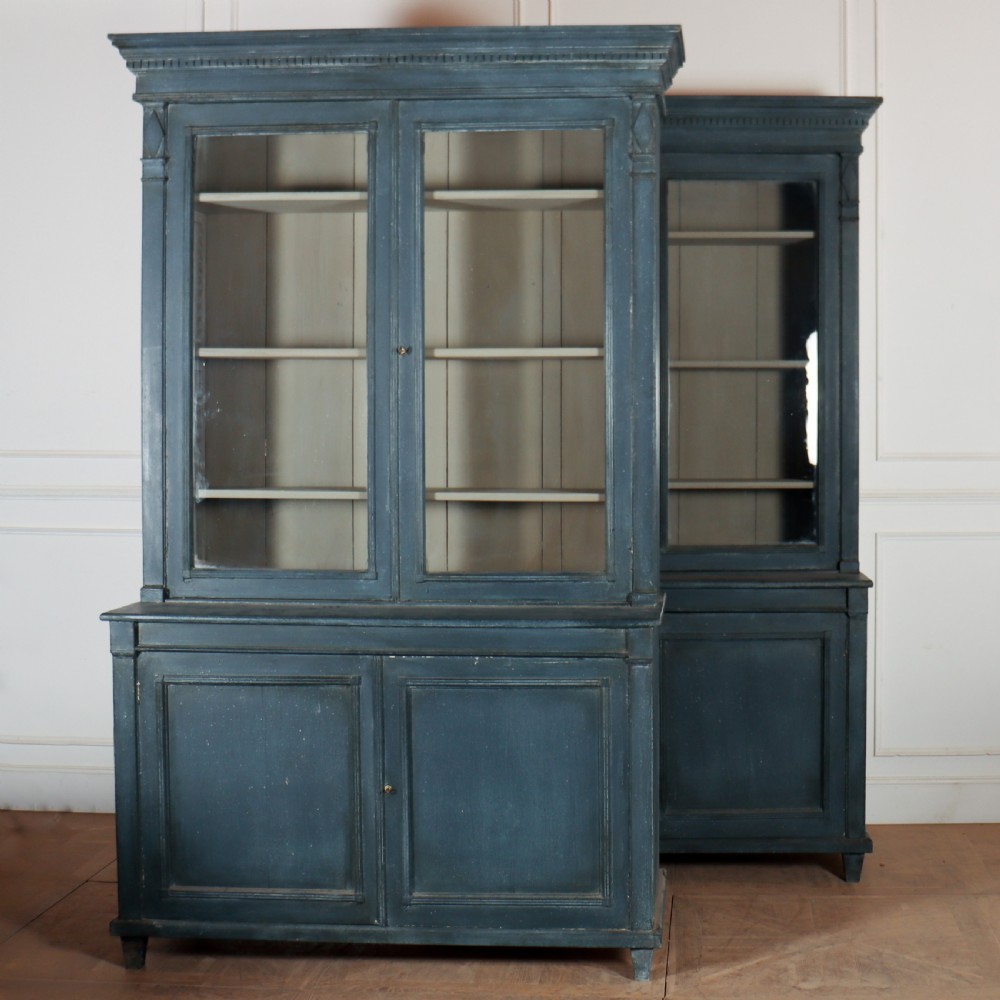 Pair of French Glazed Bookcases