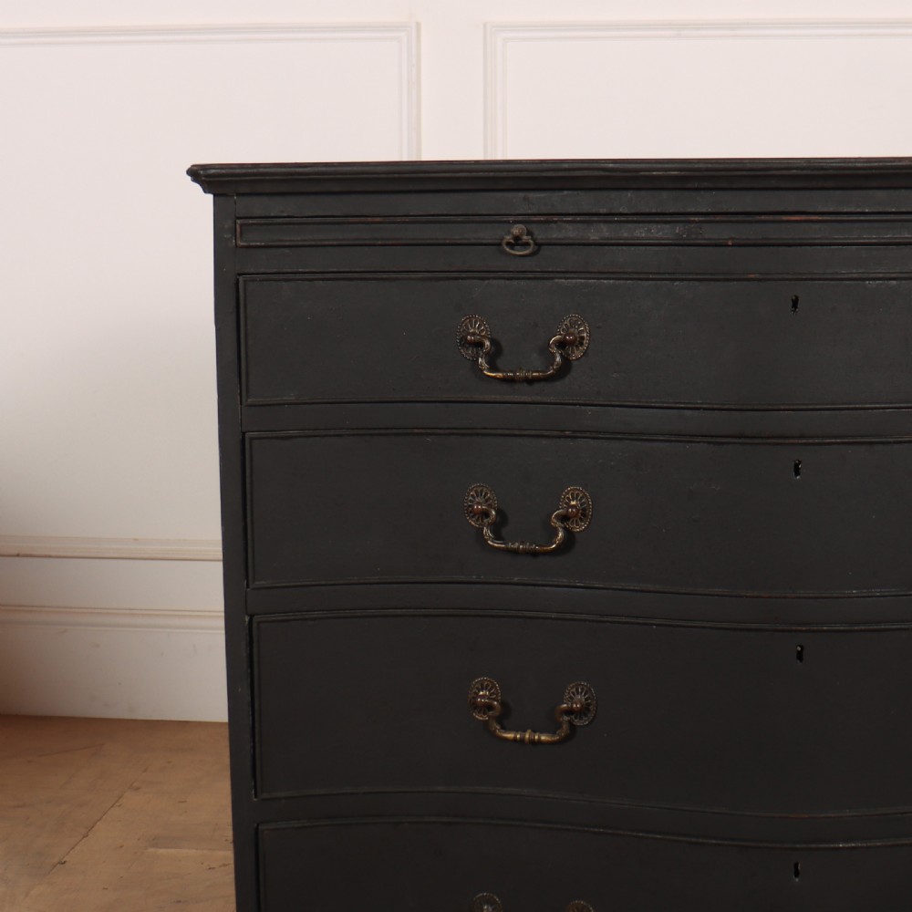 English Painted Serpentine Commode View II