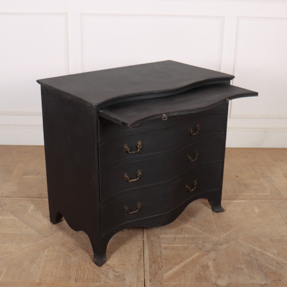 English Painted Serpentine Commode View VI
