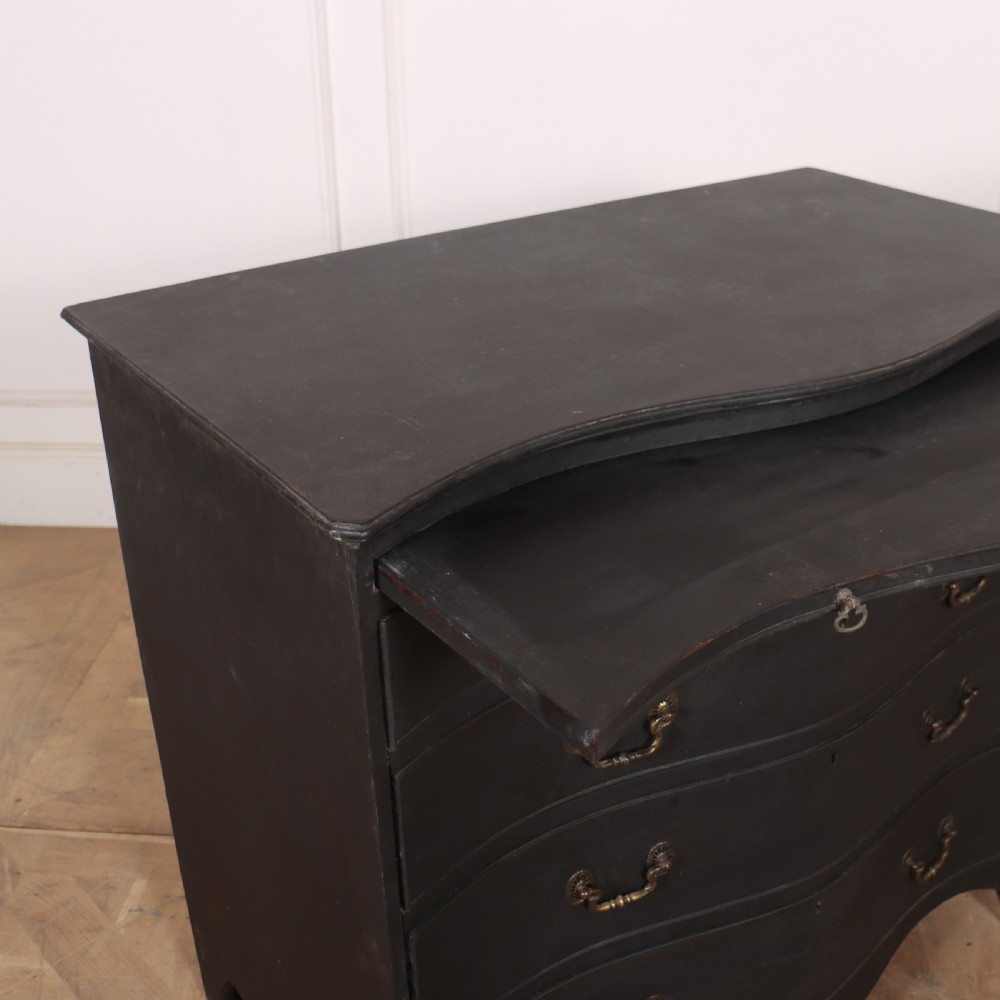 English Painted Serpentine Commode View VII