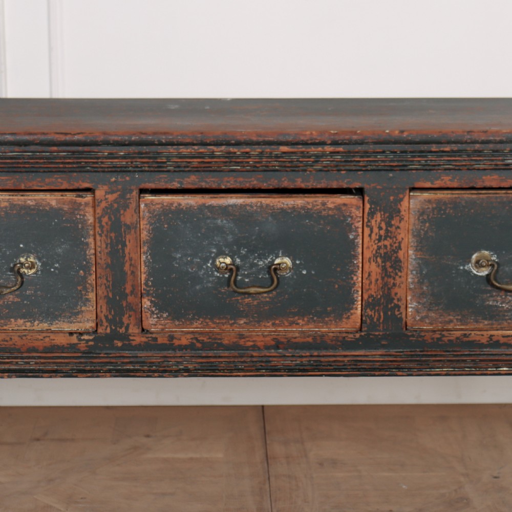 18th Century Painted Dresser Base View II