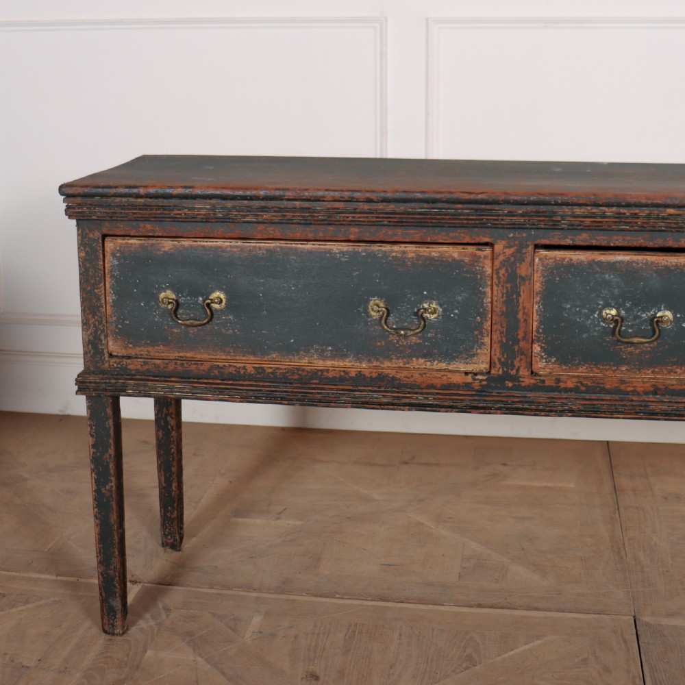 18th Century Painted Dresser Base View III