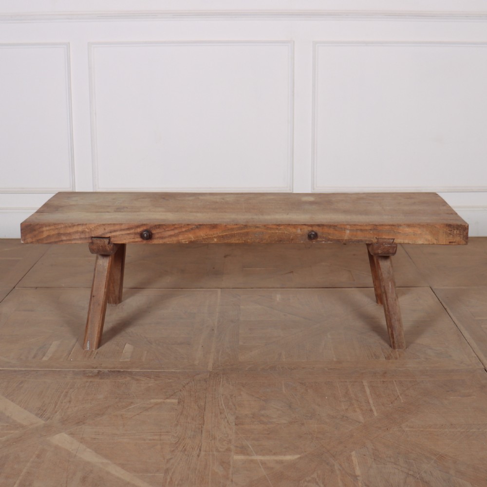Primitive Oak Coffee Table View IV