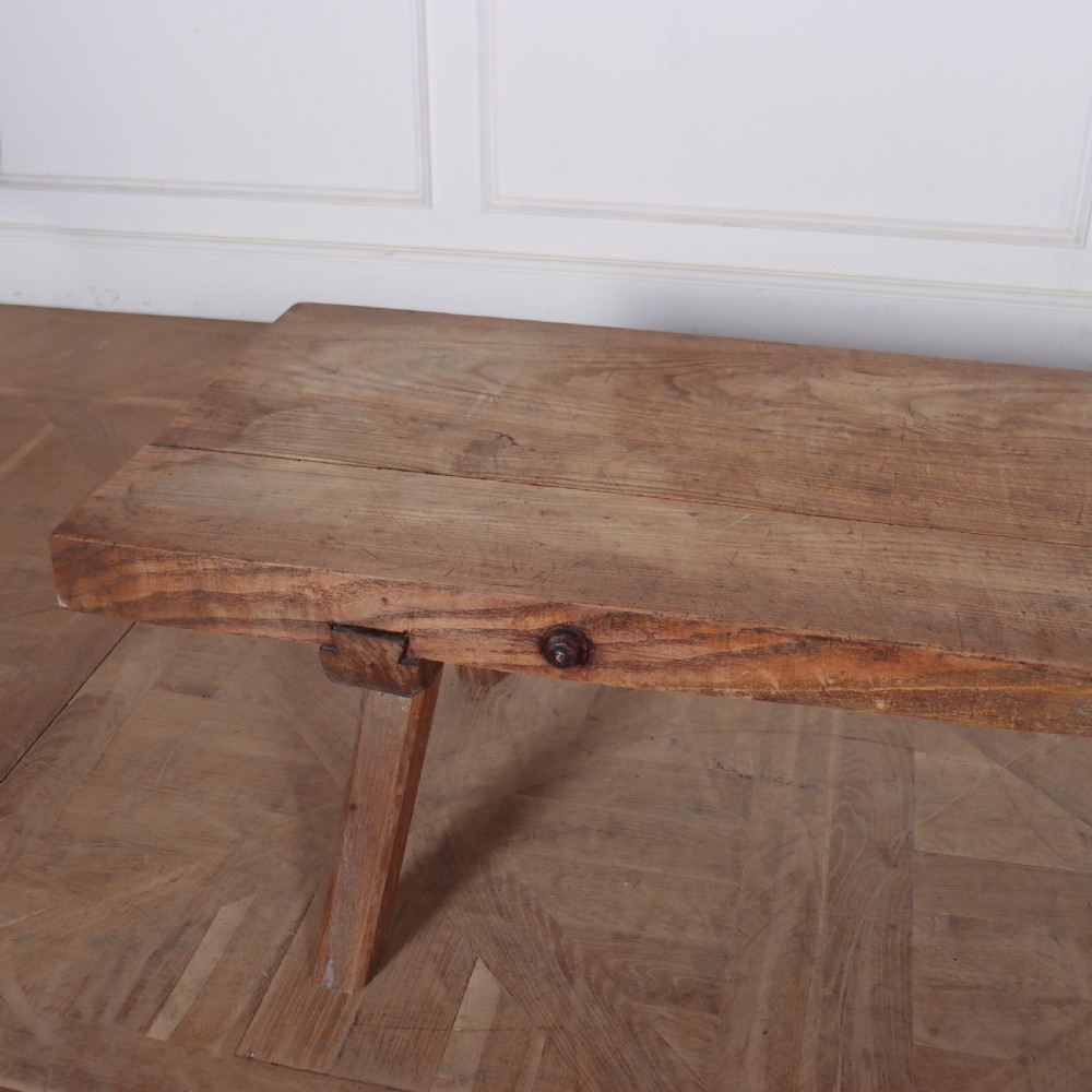 Primitive Oak Coffee Table View V