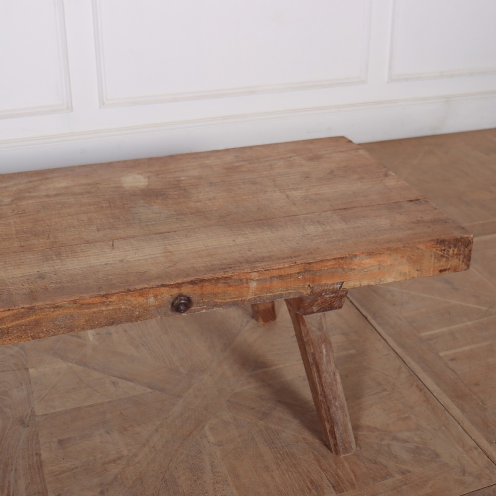 Primitive Oak Coffee Table View VI