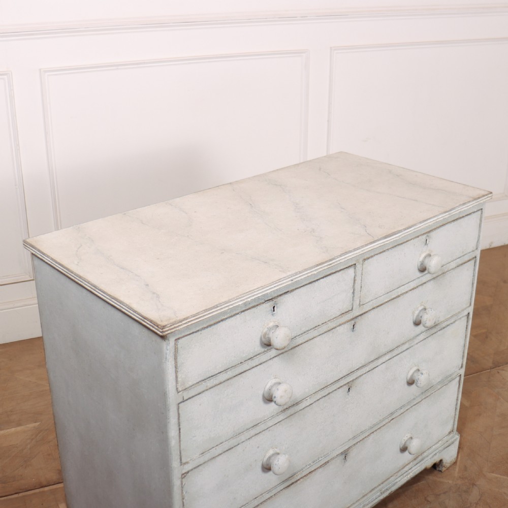 Pair of English Painted Chest of Drawers View VIII