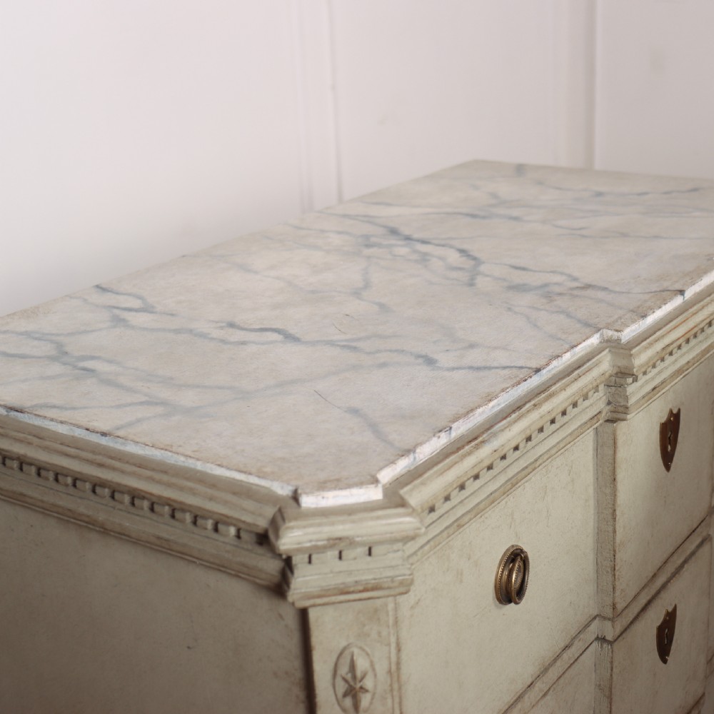 Pair of Swedish Breakfront Commodes View X