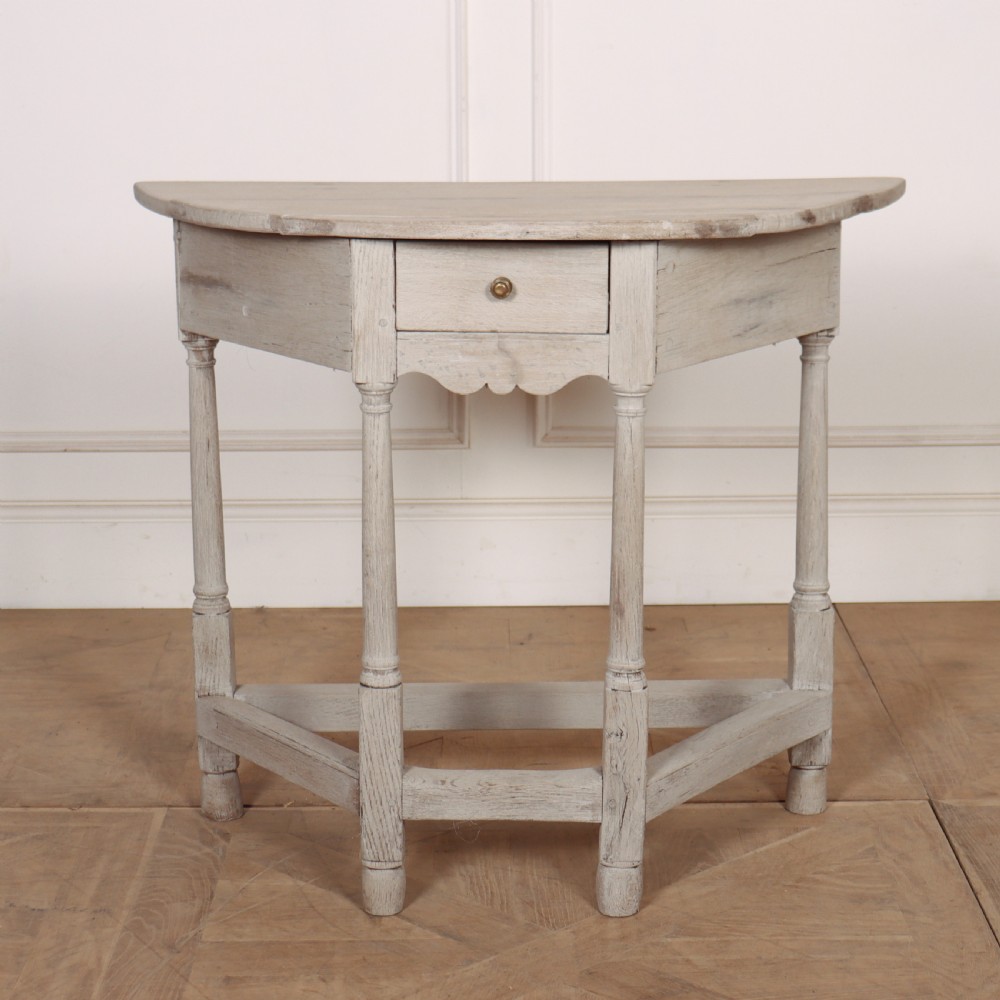 Bleached Oak Console Table