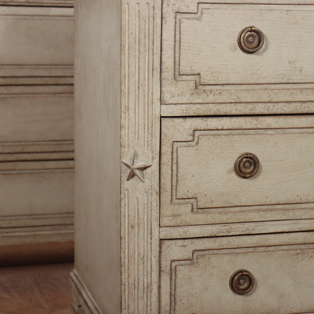 Pair of Swedish Painted Commodes View III