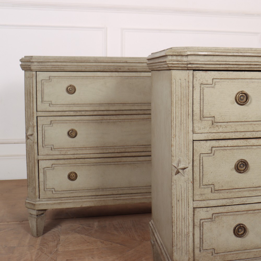 Pair of Swedish Painted Commodes View IV