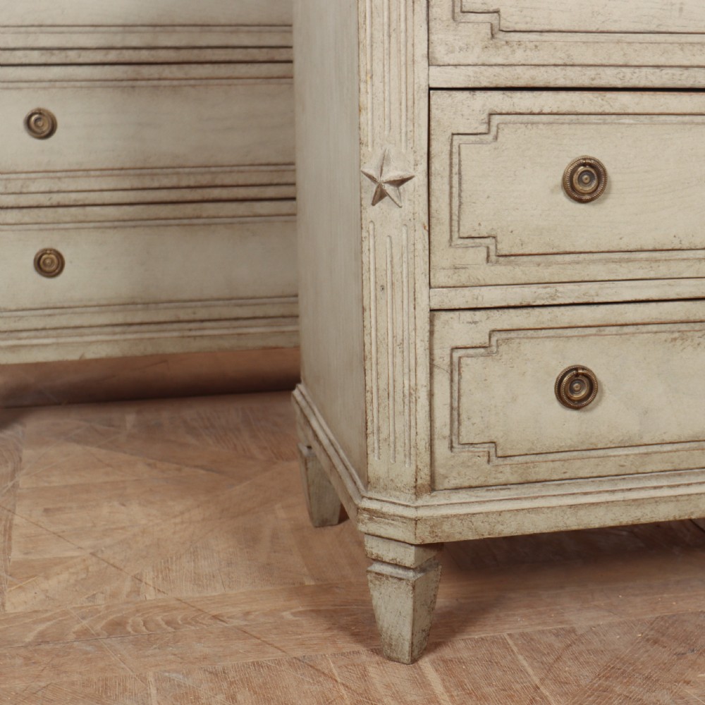 Pair of Swedish Painted Commodes View V