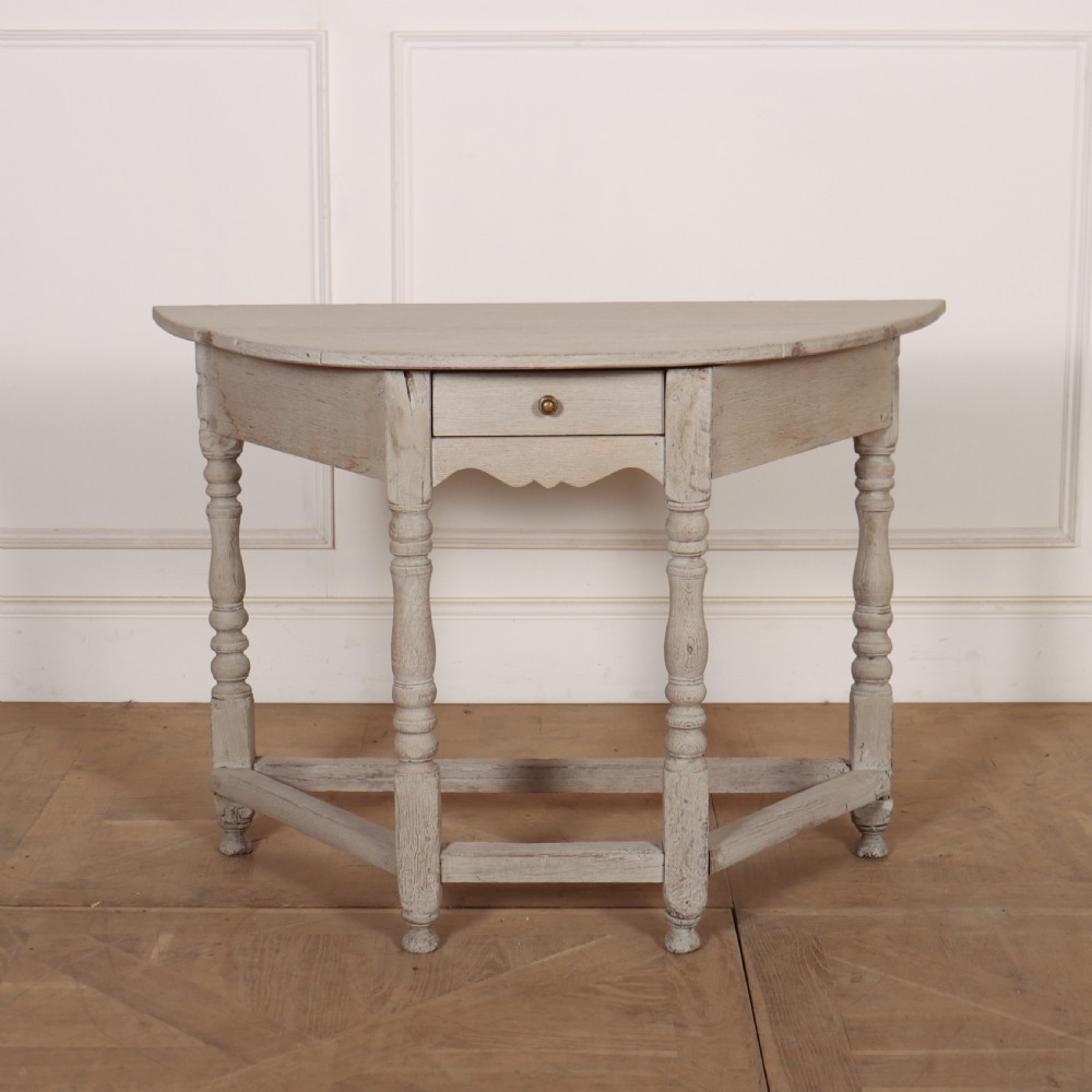English Bleached Oak Console