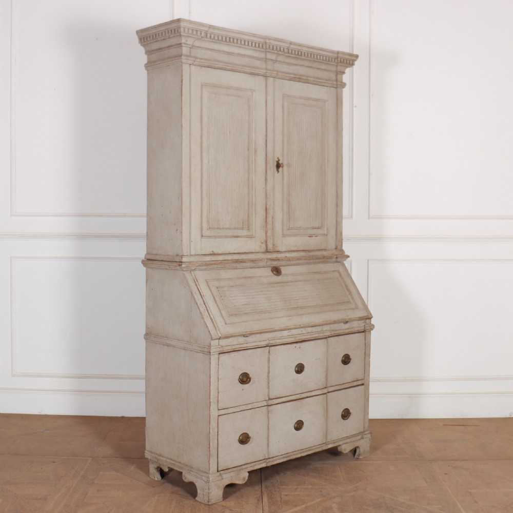 18th Century Swedish Bureau Bookcase View IX