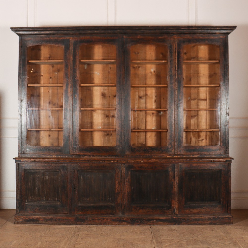 North European Painted Library Bookcase